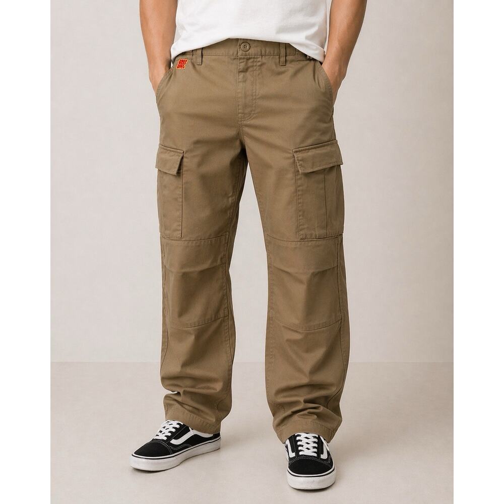 Empyre‎ Cargo Pants Mens Khaki 30 Relax Casual Baggy Skater